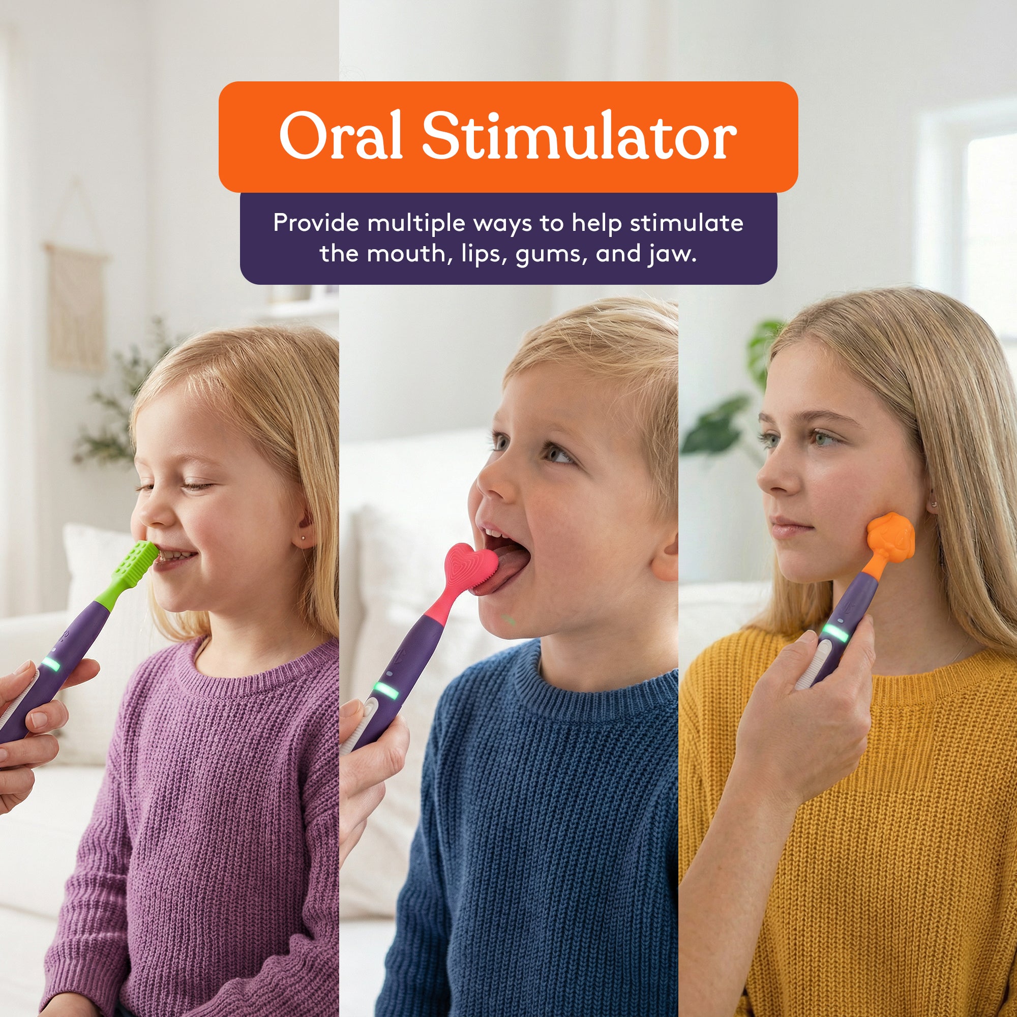 BUZZ BUDDY™ Rechargeable Oral Stimulation Kit (12 Tips Included)