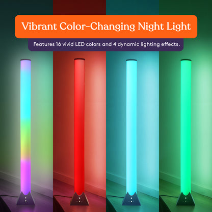 Special Supplies Sensory Light Lamp – 4.5 Foot Floor Standing Color Changing Nightlight with 11 LED Colors and Remote Control – Sensory Room Lighting for Kids and Adults