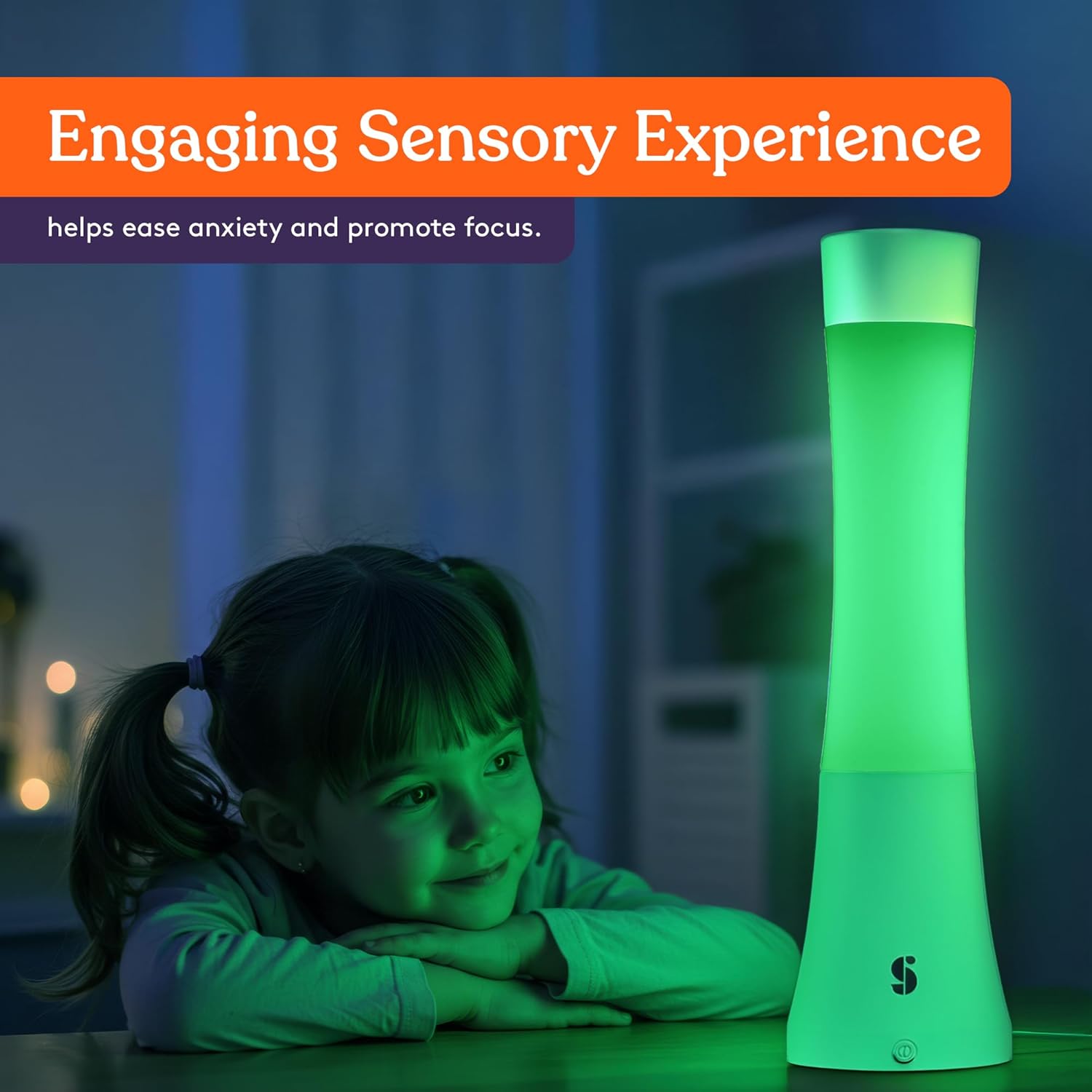 Special Supplies Sensory Light Lava  Lamp for Kids and Adults – Color Changing LED Desk Lamp with Remote – Calming Night Light for Sensory Room, Bedroom, Therapy, Relaxation, Home Décor