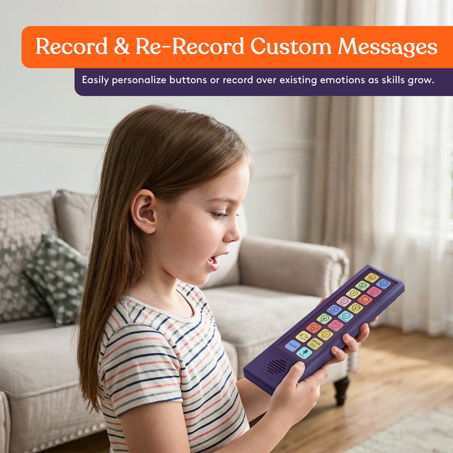 Special Supplies Emotions & Feelings AAC Communication Device – Emotion & Calm-Focused Speech Therapy Aid for Nonverbal Kids & Adults – Talking Device for Home & School