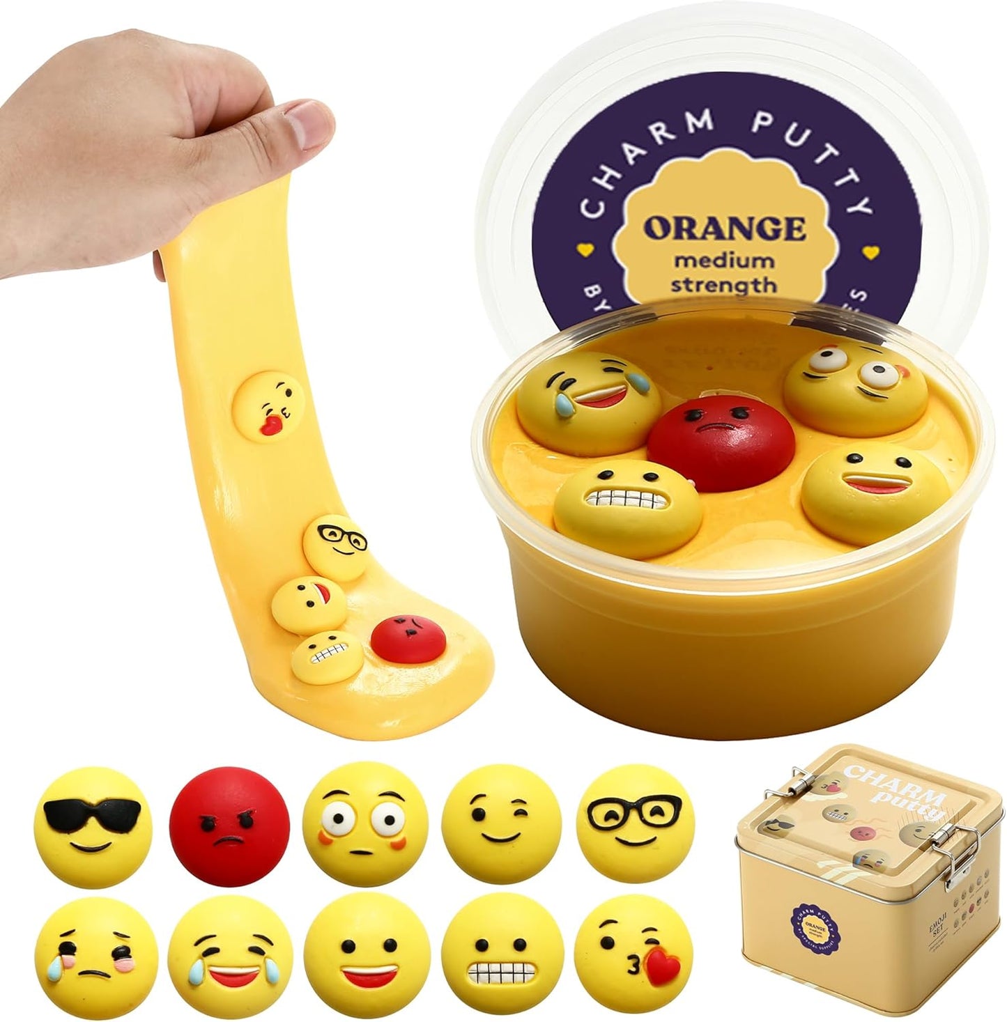 Special Supplies Sensory Therapy Putty for Kids and Adults with Cute Charms, Resistive Hand Exercise Stress Relief Therapy Putty