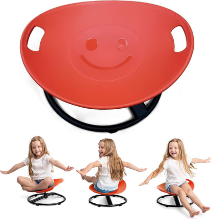 Special Supplies Smile Spinning Chair for Kids- Versatile Kids Sit and Spin Sensory Chair for Training Body Coordination for Playroom, Bedroom, or Nursery