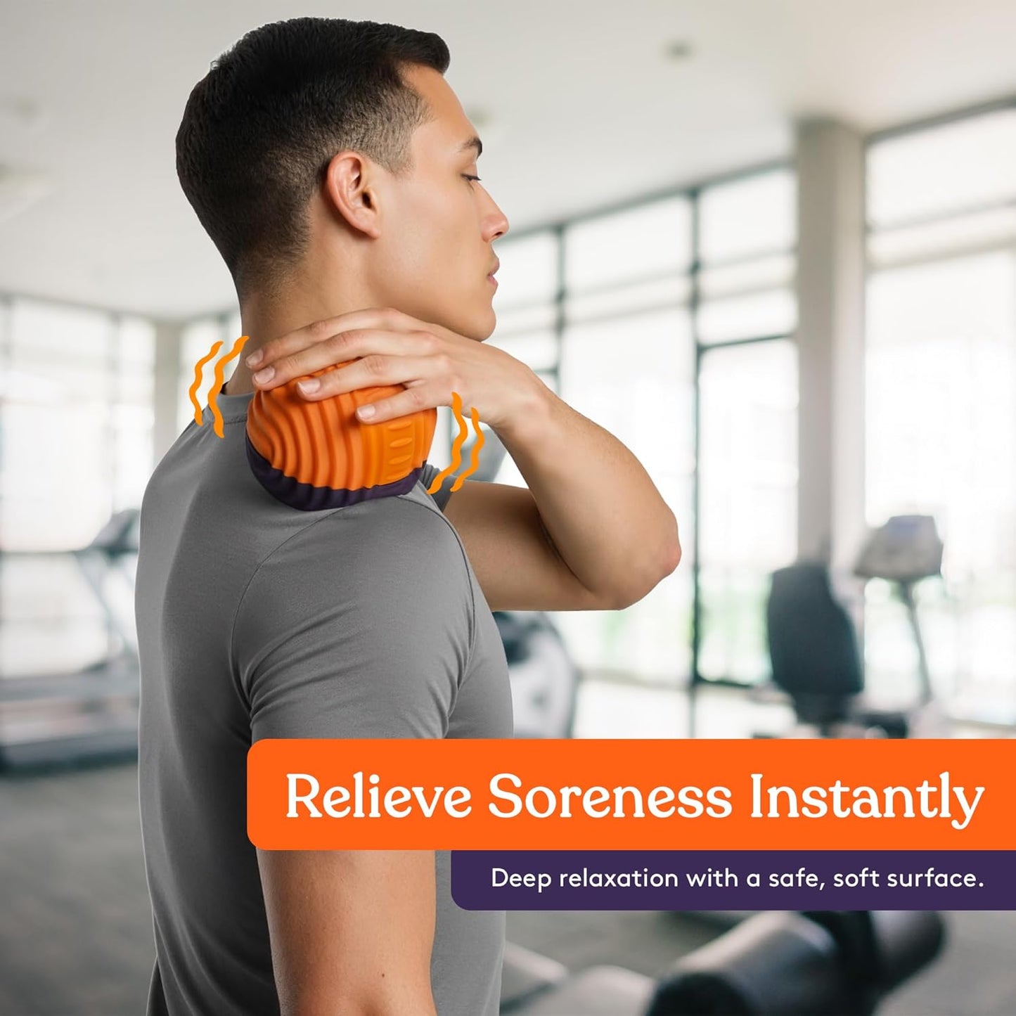 Special Supplies Sensory Massage Ball - Orange & Purple - 4 Vibration Modes, Tactile Stimulation, Stress Relief, Therapy & Sensory Tool for Kids and Adults