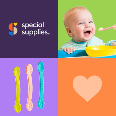 Duo Spoon 3-Pack - Light Pink, Light Blue, Light Green