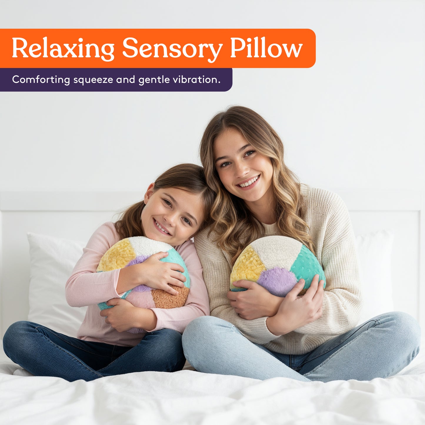 Special Supplies Sensory Vibrating Weighted Pillow for Kids and Adults – Soft Velvet Cover with Textured Therapy Stimulation, Calming Relaxation, 3 Vibration Modes, Music & Voice Recording (3LB)