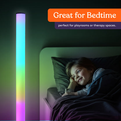 Special Supplies Sensory Light Lamp – 4.5 Foot Floor Standing Color Changing Nightlight with 11 LED Colors and Remote Control – Sensory Room Lighting for Kids and Adults