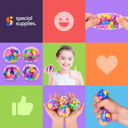 Colorful Stress Ball (4 Pack)