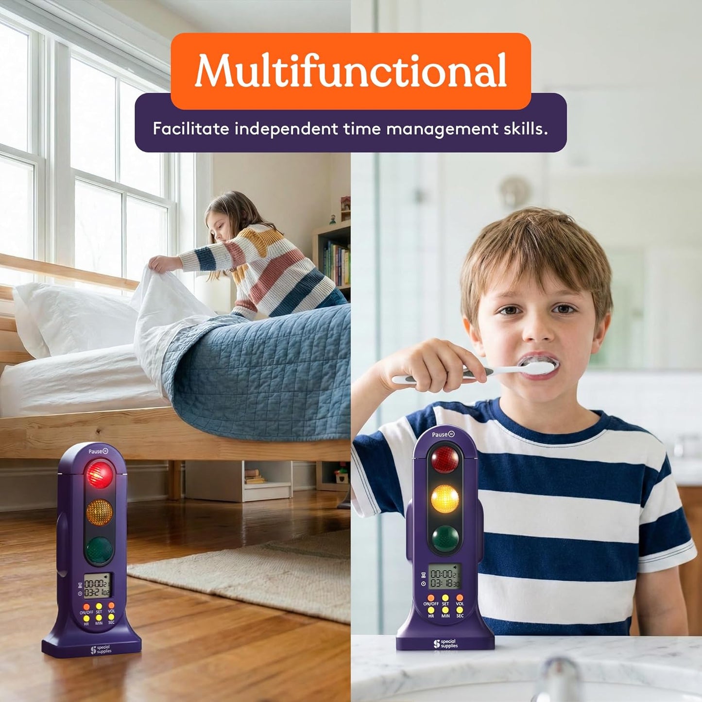 Special Supplies Stoplight Timer - Countdown - Use for Sensory Rooms, Schools, and Bedrooms