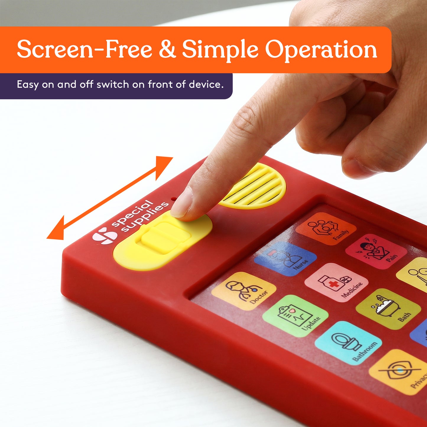 Medical Talker Buddy AAC Communication Device for Non-Verbal Patients, Kids & Adults – Hospital Bedside Speech Therapy Aid, Recordable Talking Device, Portable AAC for Medical, Clinical, Home & School Use