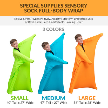 Sensory Stretchy Body Sock - New Snap Closure