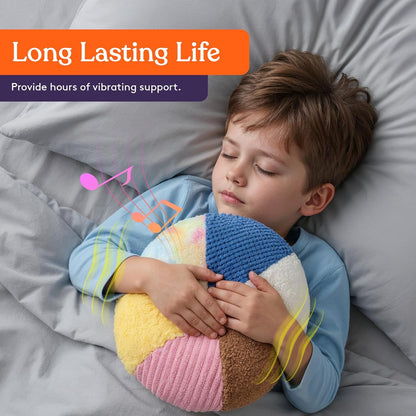Special Supplies Vibrating Pillow Sensory Pressure Activated Calm for Kids and Adults, 14” Plush Minky Soft Cover with Textured Therapy Stimulation Bumps- 3 Vibration Modes, Music & Voice Recording