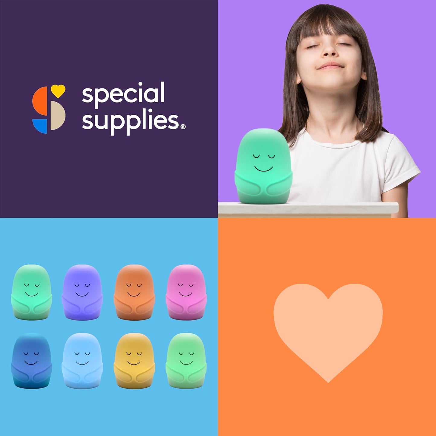 Special Supplies Breathing Buddy Meditation Toy with Relaxing Illumination, Guided Breathing Exercises, Nightlight Mode, and Elegant Gift Case Included, Great Gift Idea