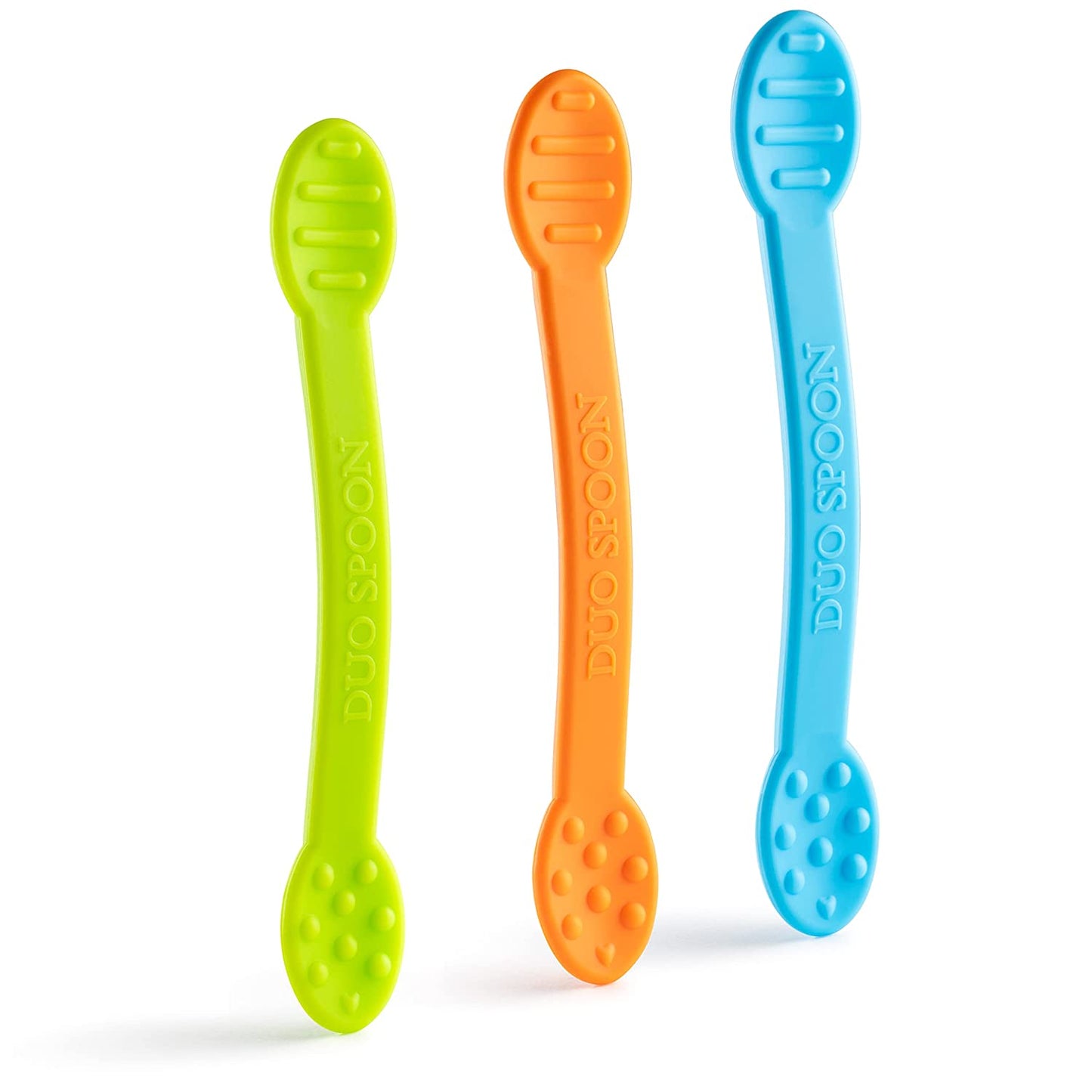 Duo Spoon 3-Pack - Blue, Orange, Green