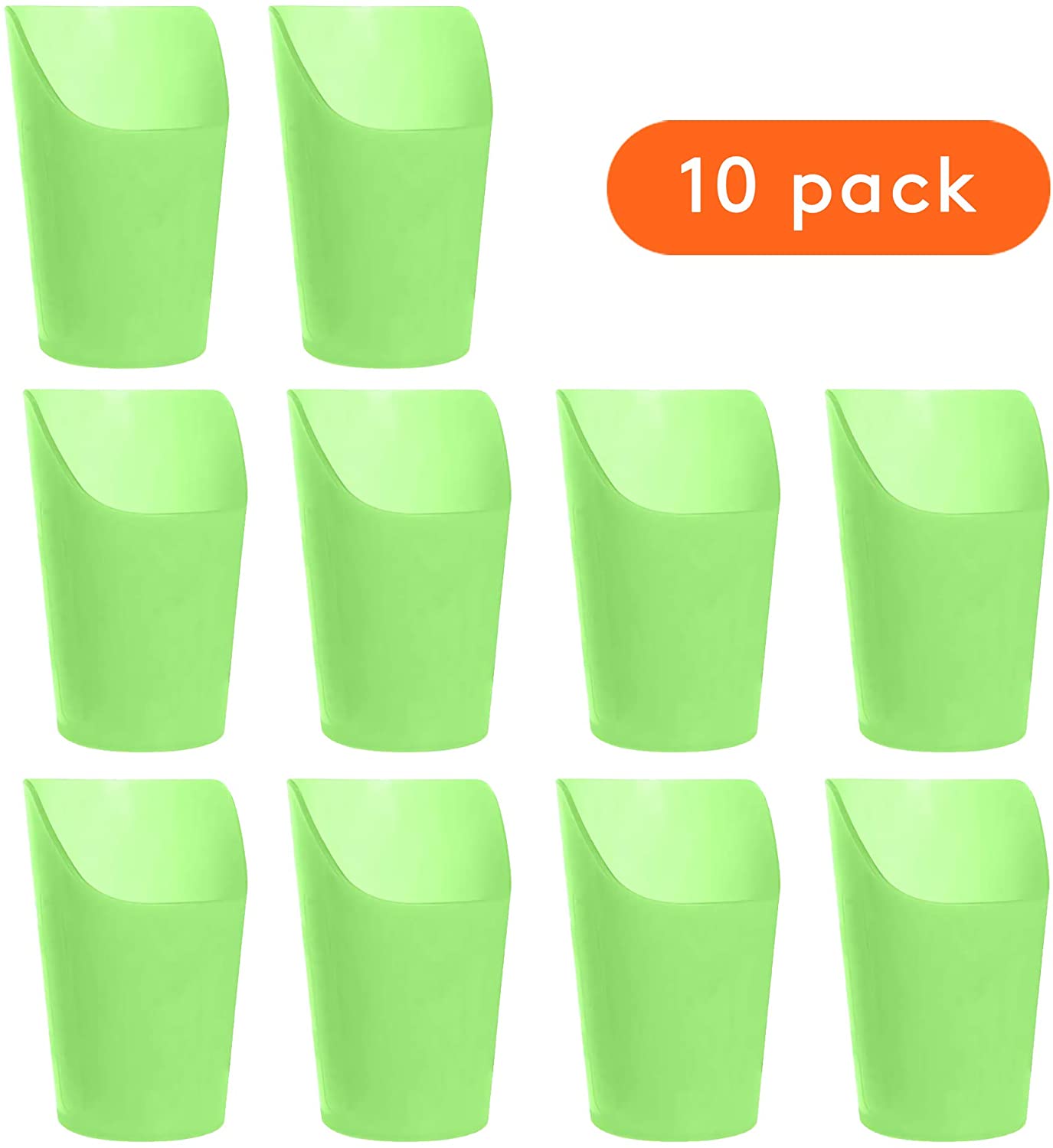 Pack of 10 Large Flexible Drinking Cups with Nose Mold Cutout