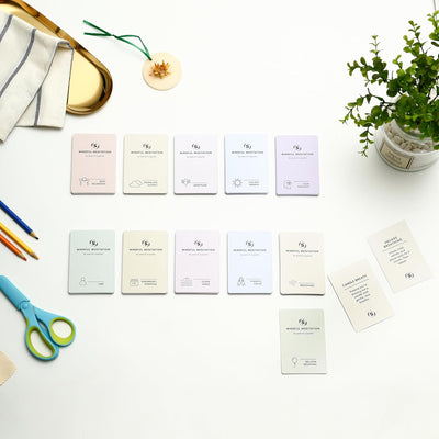 Special Supplies 101 Mindfulness & Meditation Cards Daily Self Care Kit for Stress and Anxiety Relief Relaxation Gift for Teens and Adults Positive Affirmations with Meaningful Practices