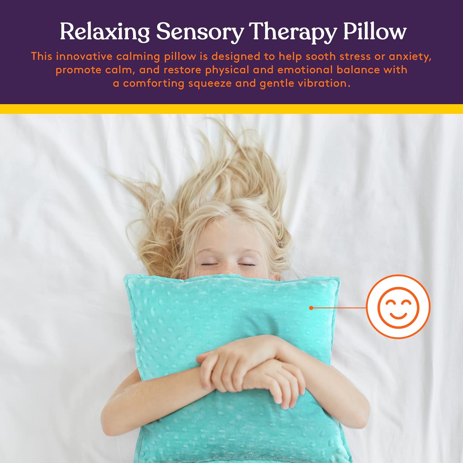 Sensory Vibrating Pillow - Blue & Green