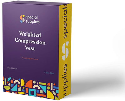 WEIGHTED - Sensory Compression Vest for Kids with Processing Disorders ADHD and Autism Calming and Supportive with Adjustable Weight Fit