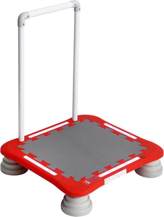 Special Supplies Kids Musical LED Trampoline Rebounder Bouncing Board – Sensory Balance and Bounce Toy for Indoor and Outdoor Kids Toys - Outdoor Play Equipment