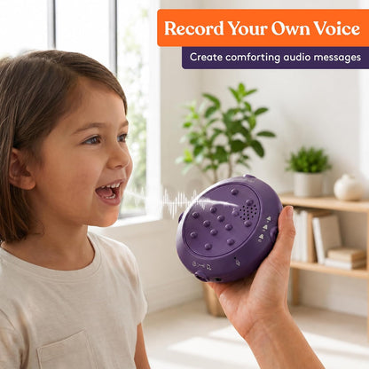 Sensory Vibrating Pillow for Kids and Adults 12" Plush Velvet Soft Cover with Textured Therapy Stimulation  HUG TO ACTIVATE   Purple