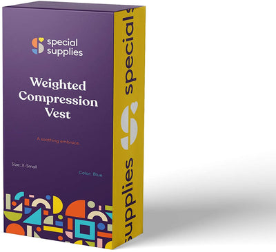 WEIGHTED - Sensory Compression Vest for Kids with Processing Disorders ADHD and Autism Calming and Supportive with Adjustable Weight Fit