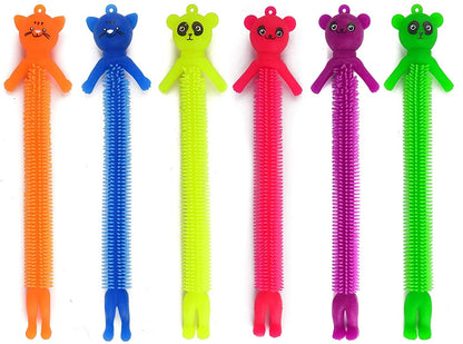 Colorful Sensory Fidget Animal Stretchy String - Set of 12