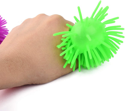 Squishy Fuzzy Band Bracelets for Kids, 6 Pack