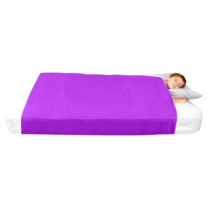 Sensory Bed Sheet for Kids Compression Alternative to Weighted Blankets - Purple