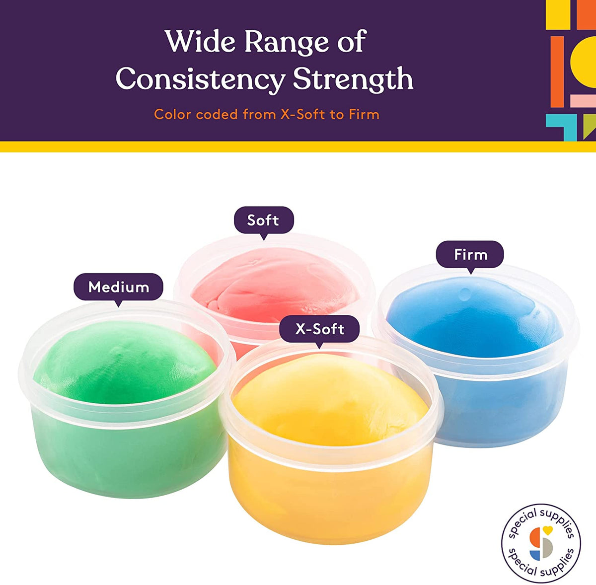 Therapy Putty (Primary Colors): 4 Pack – Special Supplies