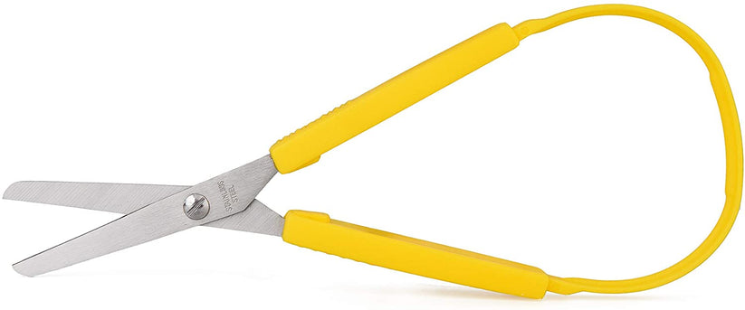 Loop Scissors for Kids (3-Pack) Colorful Looped, Adaptive Design | Rig ...