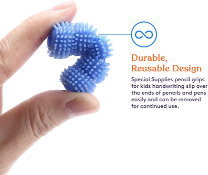 Spiky Pencil Grips for Kids and Adults - 6 Pack