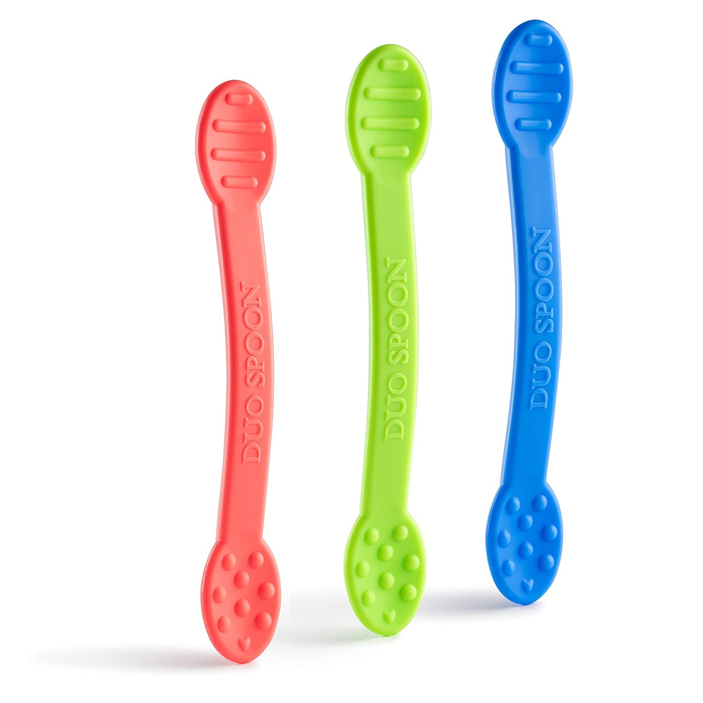 Duo Spoon 3-Pack - Pink, Blue, Green