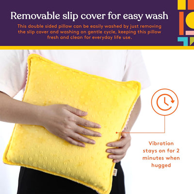 Sensory Vibrating Pillow - Pink & Yellow