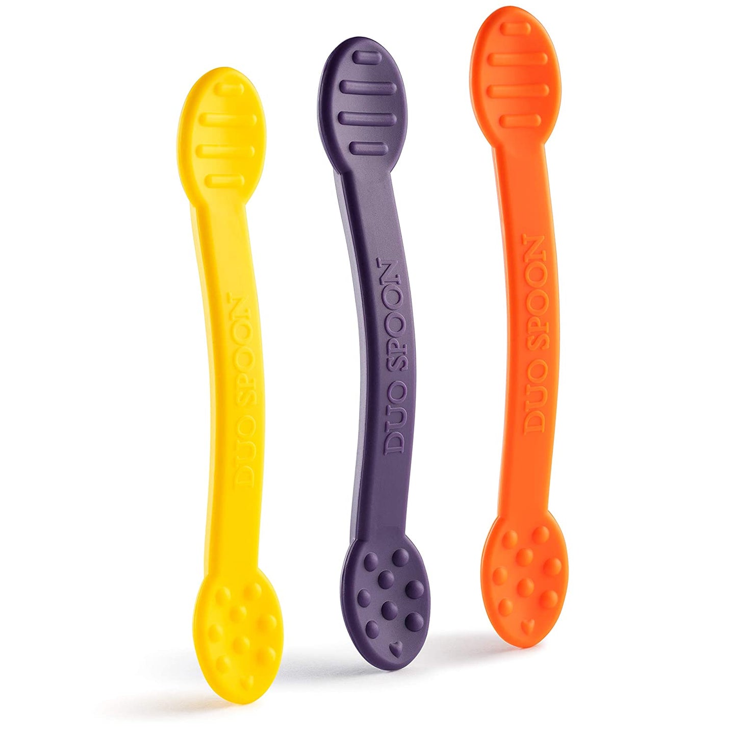 Duo Spoon 3-Pack - Purple, Orange, Yellow