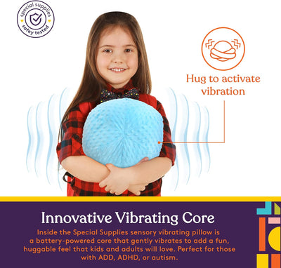 Vibrating Ball Pillow Sensory Pressure Activated for Kids and Adults