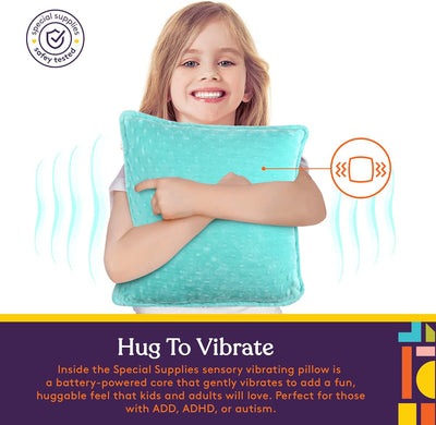 Sensory Vibrating Pillow - Blue & Green