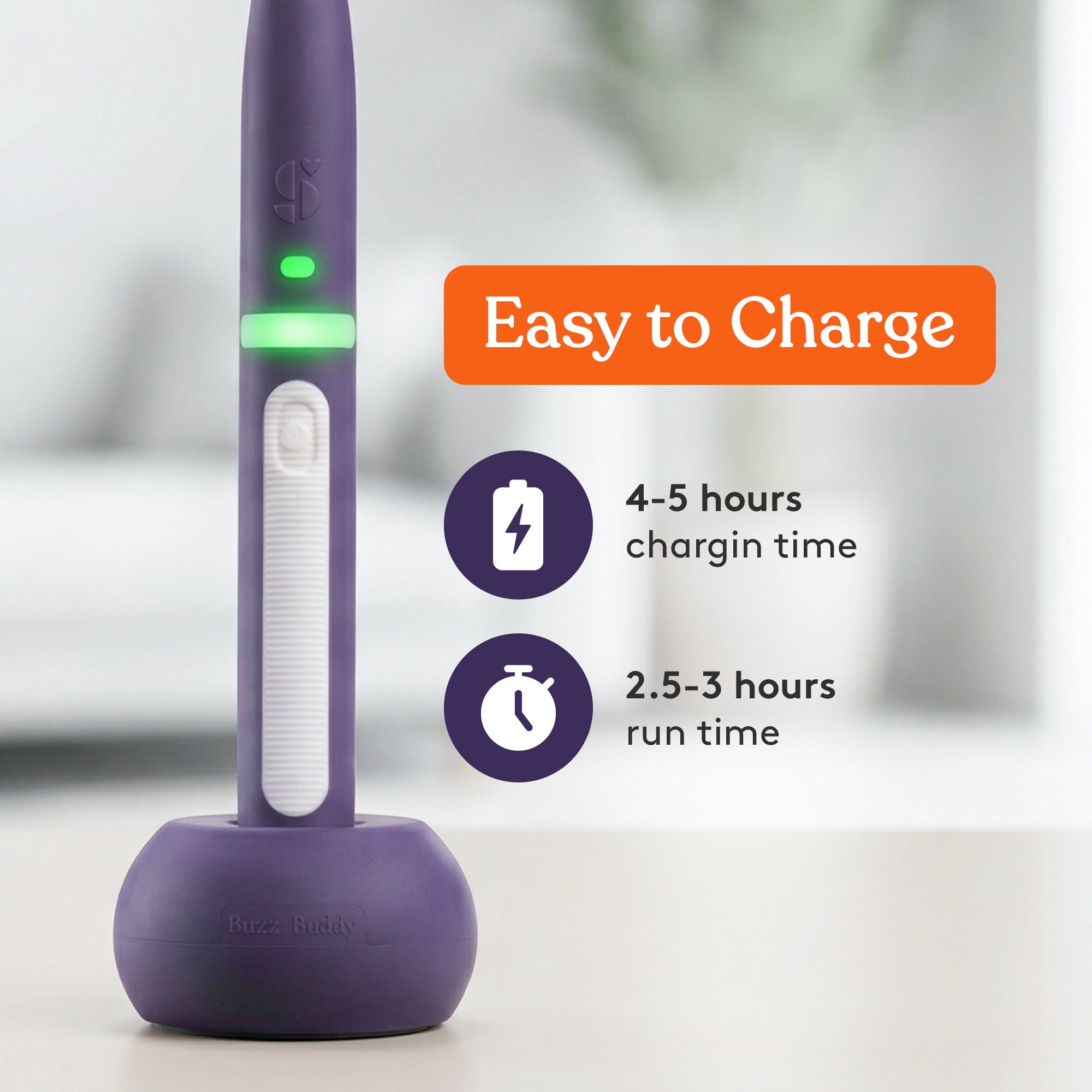 新品 Buddy Buddy BUZZ BUDDY™ Rechargeable Oral Stimulation Kit (12 Tips Included