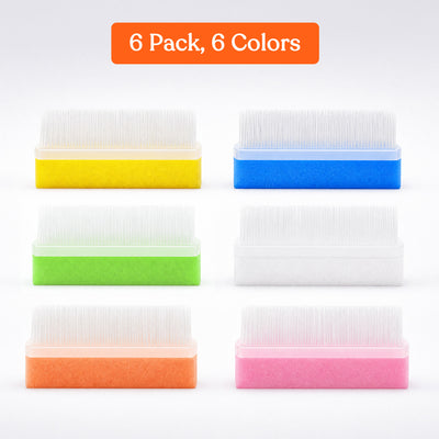 Special Supplies Baby Bath Sponges Soft Foam Sensory Scrubber with Cradle Cap Bristle Brush - Body, Hair, and Scalp Cleaning - Gentle on Infant, Toddler Sensitive Skin - Great Sensory Feel