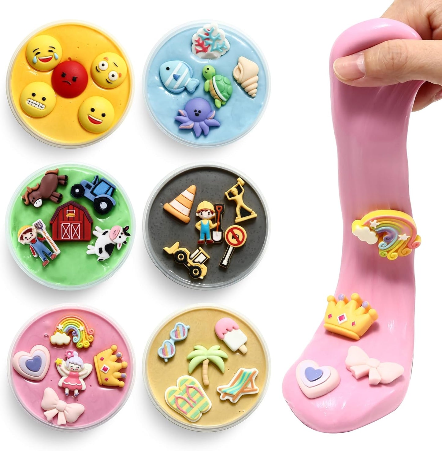 Special Supplies Sensory Therapy Putty for Kids and Adults with Cute Charms, Resistive Hand Exercise Stress Relief Therapy Putty