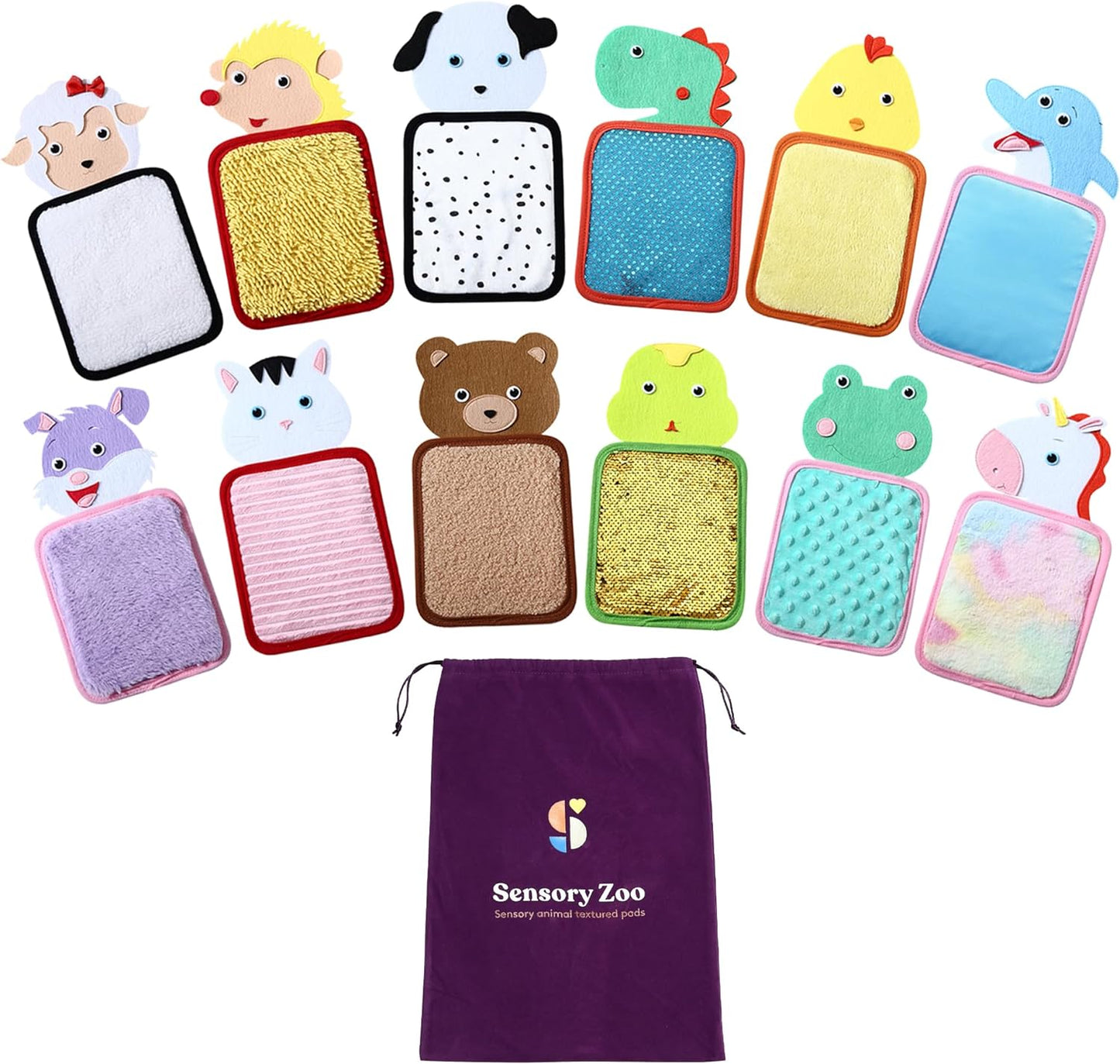 Special Supplies Sensory Zoo Animal Mats, 10 Sets, Tactile Stimulation for Kids, Supports Autistic and Processing Challenges, Calming and Stimulating Early Learning Play