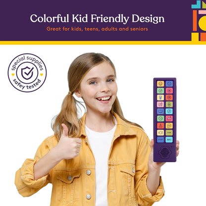 Special Supplies AAC Communication Device for Speech Therapy, Talker Buddy Communication Device for Non Verbal Kids & Adults, Autism Talking Aids for Home or School, Communication Device W/Travel Bag