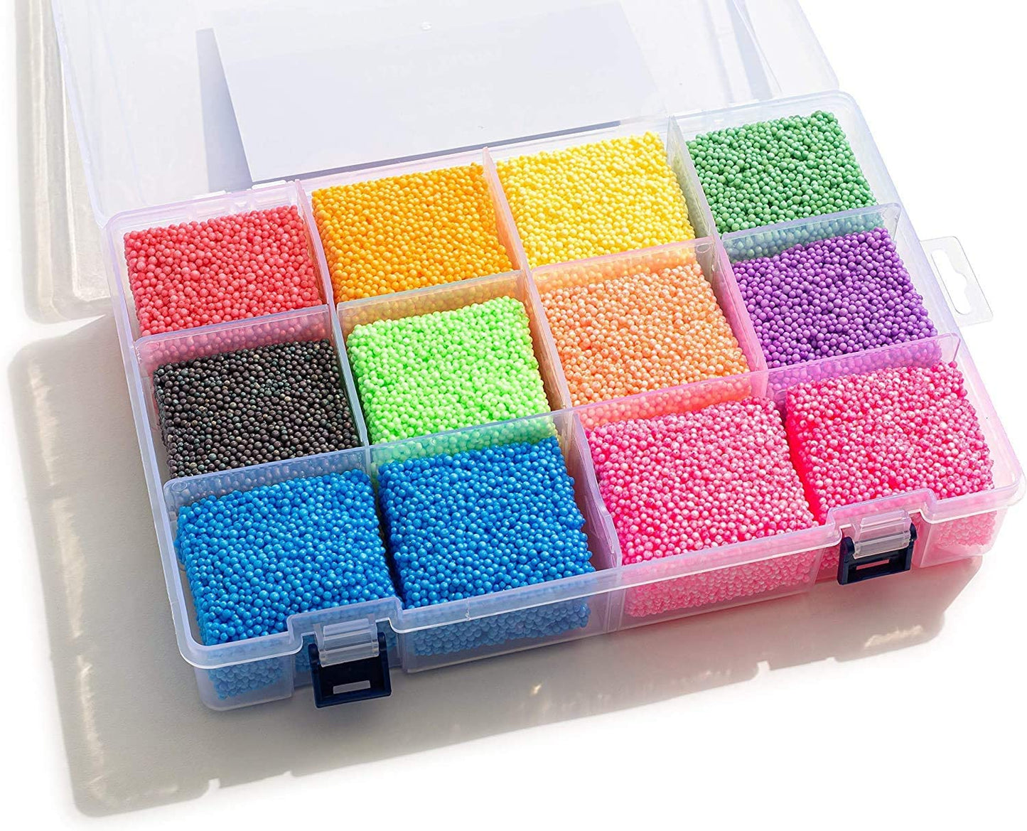 FUN FOAM Modeling Play Beads Play Kit (10 Blocks) - Reusable Container