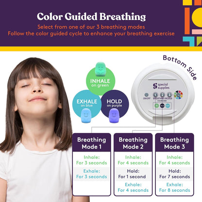 Special Supplies Breathing Buddy Meditation Toy with Relaxing Illumination, Guided Breathing Exercises, Nightlight Mode, and Elegant Gift Case Included, Great Gift Idea