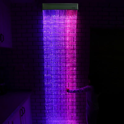 Special Supplies Fiber Optic Curtain Light Kit – Waterfall LED Curtain Lights for Kids, Children, Sensory Rooms, Bedrooms, and Home Decoration