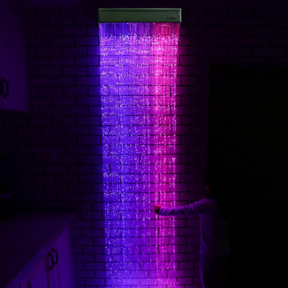 Special Supplies Fiber Optic Curtain Light Kit – Waterfall LED Curtain Lights for Kids, Children, Sensory Rooms, Bedrooms, and Home Decoration