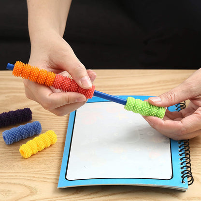 Spiky Pencil Grips for Kids and Adults - 6 Pack