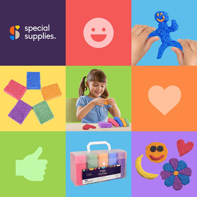 FUN FOAM Modeling Foam Beads Play Kit (5 Blocks) by Special Supplies