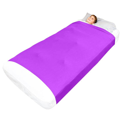 Sensory Bed Sheet for Kids Compression Alternative to Weighted Blankets - Purple