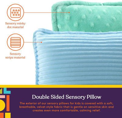Sensory Vibrating Pillow - Blue & Green