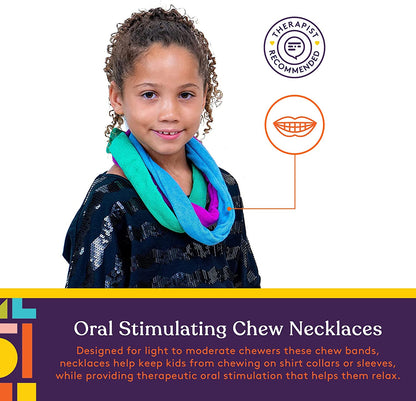 Chew Bands Terry Cloth Necklace Set 6-Pack