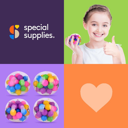 Colorful Stress Ball (4 Pack)